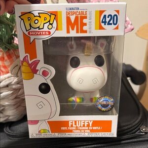 Funko Despicable Me Fluffy Unicorn with Rainbow Accents